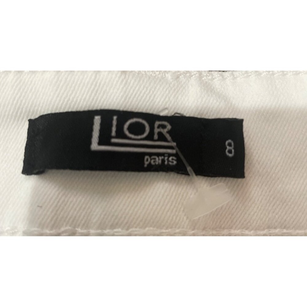 Lior Paris Womens White Jackie Skinny Jeans Size 8 Classic Preppy Comfort - Picture 2 of 5